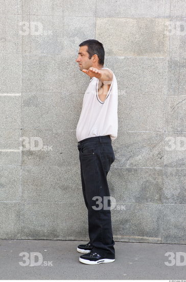 Whole Body Head Man T poses Casual Slim Street photo references