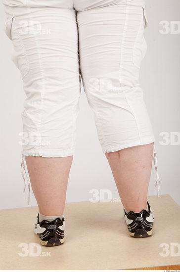 Calf Whole Body Woman Animation references Casual Shorts Overweight Studio photo references