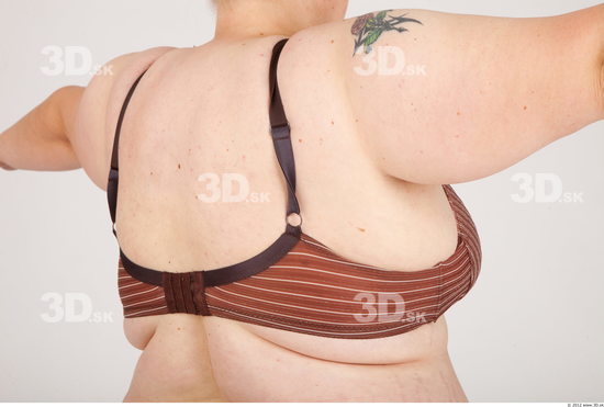 Whole Body Woman Animation references Casual Underwear Bra Overweight Studio photo references