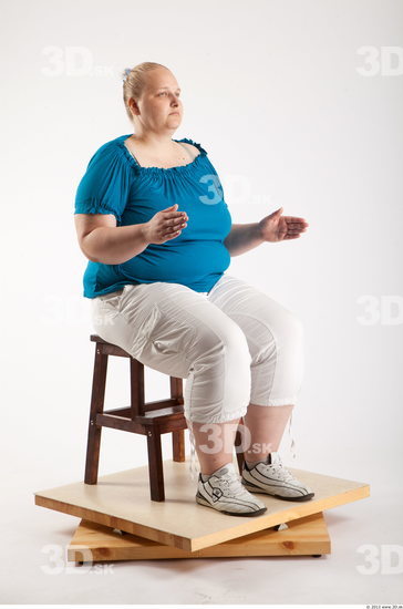 Whole Body Woman Artistic poses White Casual Overweight