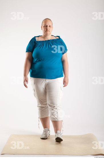 Whole Body Woman Animation references White Casual Overweight