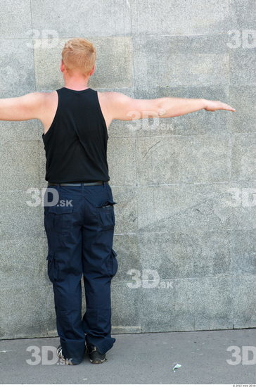 Whole Body Man T poses Casual Average Street photo references