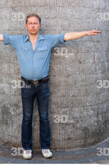 Whole Body Man T poses Casual Average Street photo references