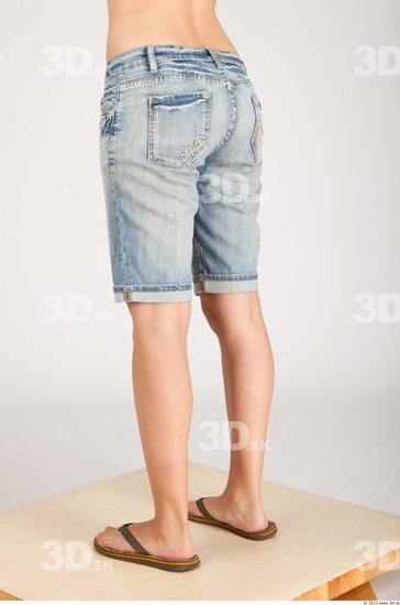 Leg Whole Body Woman Animation references Casual Shorts Slim Studio photo references