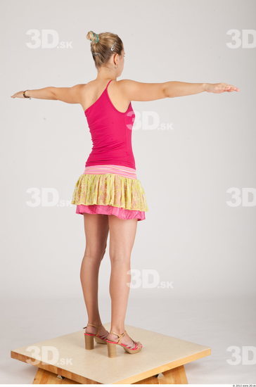 Whole Body Woman Animation references T poses Casual Formal Slim Studio photo references