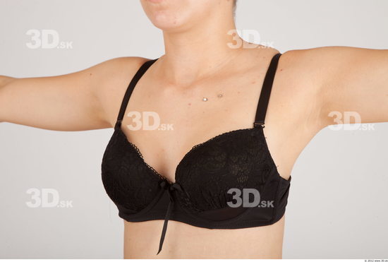 Upper Body Whole Body Woman Animation references Casual Underwear Bra Slim Studio photo references