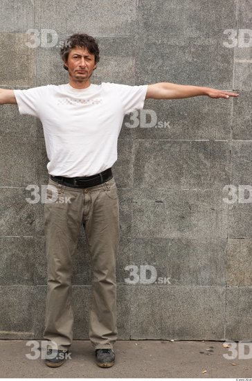 Whole Body Man T poses Casual Average Street photo references