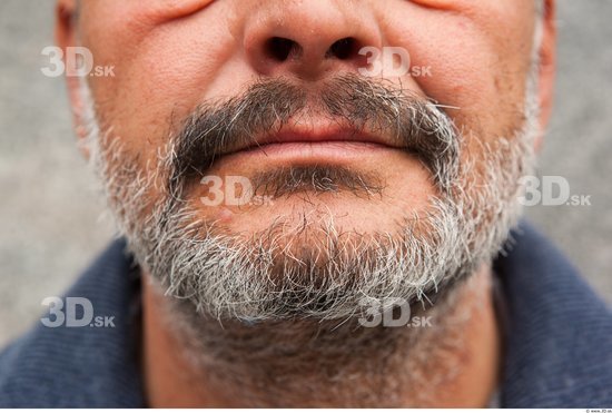 Mouth Man White Average Bearded