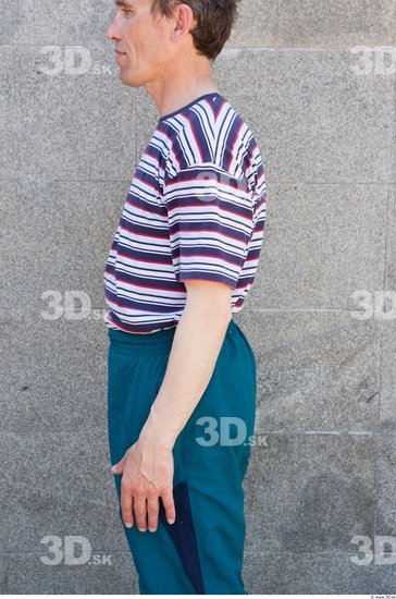 Arm Head Man Casual Shirt T shirt Average Street photo references