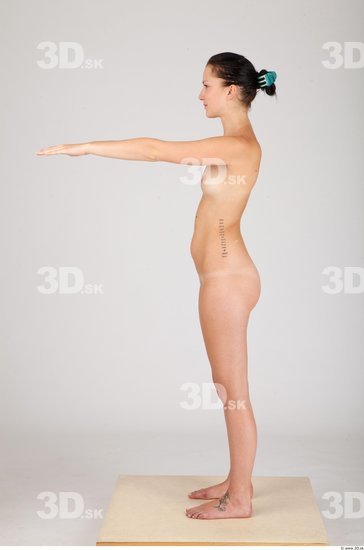 Whole Body Woman Animation references Nude Casual Slim Studio photo references