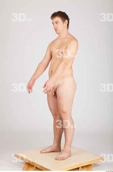 Whole Body Man Animation references Nude Casual Average Studio photo references