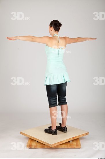 Whole Body Woman T poses Casual Slim Studio photo references