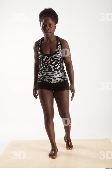 Whole Body Woman Animation references Black Sports Average Studio photo references