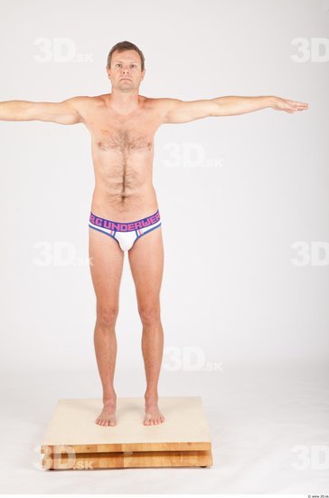 Whole Body Man T poses Casual Underwear Athletic Studio photo references