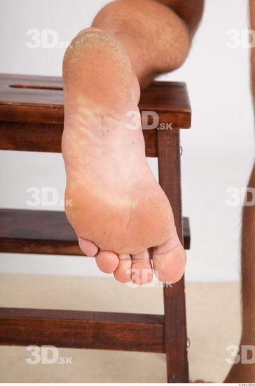 Foot Whole Body Man Nude Casual Athletic Studio photo references