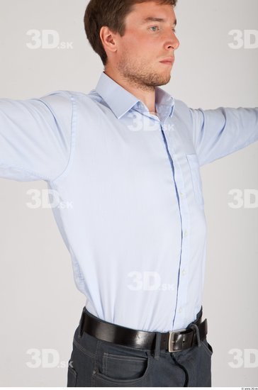 Chest Whole Body Man Formal Shirt Athletic Studio photo references