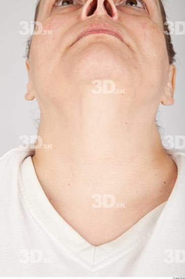 Neck Woman White Average Wrinkles