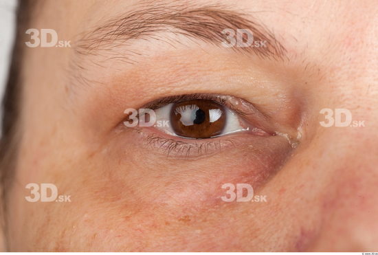 Eye Woman White Average Wrinkles