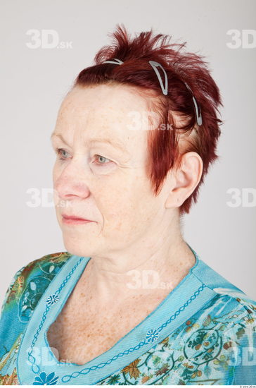 Head Woman White Average Wrinkles