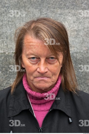 Head Woman Casual Average Wrinkles Street photo references