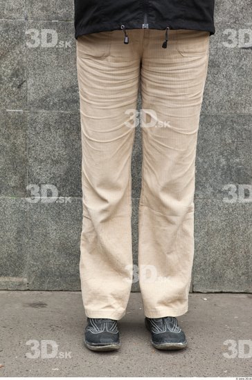 Leg Woman Casual Trousers Average Street photo references