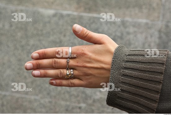 Hand Woman Casual Sweater Average Street photo references