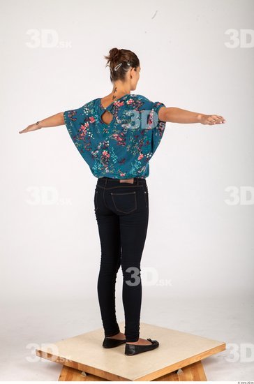 Whole Body Woman T poses Formal Slim Studio photo references