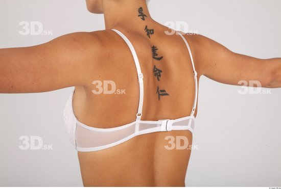 Whole Body Back Woman Tattoo Underwear Formal Bra Slim Studio photo references