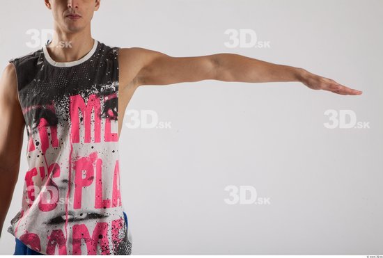 Arm Man Animation references White Sports Singlet Slim