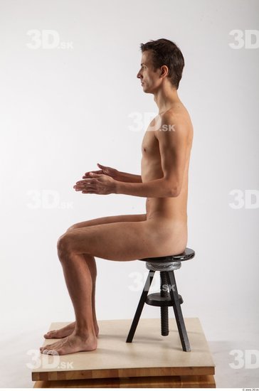 Whole Body Man Artistic poses White Nude Slim