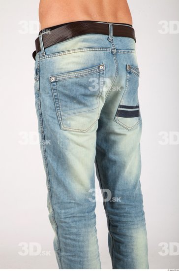 Thigh Whole Body Man Casual Jeans Athletic Studio photo references