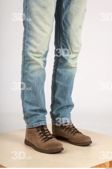 Calf Whole Body Man Casual Jeans Athletic Studio photo references