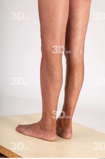 Calf Whole Body Man Nude Formal Average Studio photo references