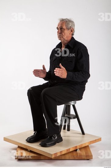 Whole Body Man Artistic poses White Formal Average Wrinkles