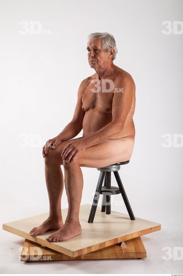 Whole Body Man Artistic poses White Nude Average Wrinkles