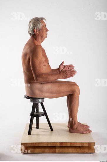 Whole Body Man Artistic poses White Nude Average Wrinkles