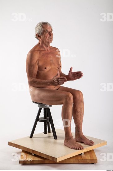 Whole Body Man Artistic poses White Nude Average Wrinkles