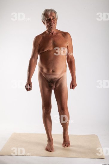 Whole Body Man Animation references White Nude Average Wrinkles