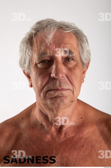 Head Emotions Man Animation references White Average Wrinkles