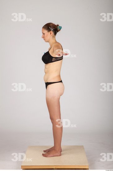 Whole Body Woman T poses Casual Underwear Average Studio photo references