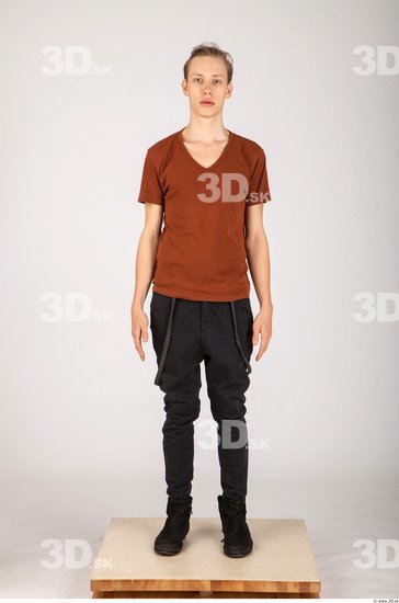 Whole Body Man Animation references Casual Slim Studio photo references