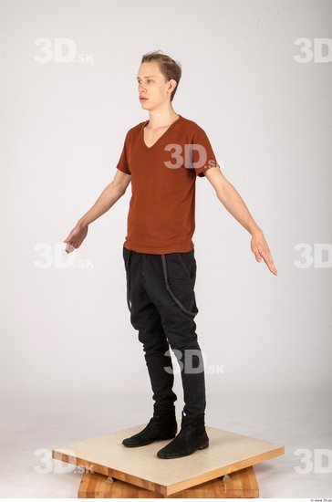 Whole Body Man Animation references Casual Slim Studio photo references