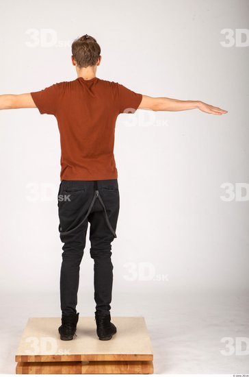 Whole Body Man T poses Casual Slim Studio photo references