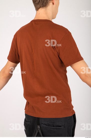 Upper Body Whole Body Man Casual Shirt T shirt Slim Studio photo references