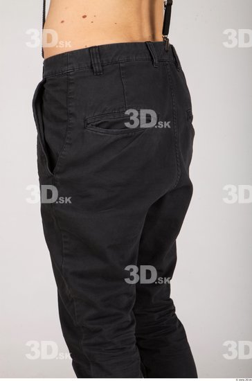 Thigh Whole Body Man Casual Trousers Slim Studio photo references