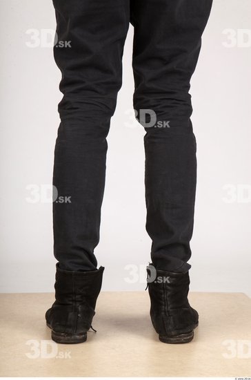 Calf Whole Body Man Casual Trousers Slim Studio photo references