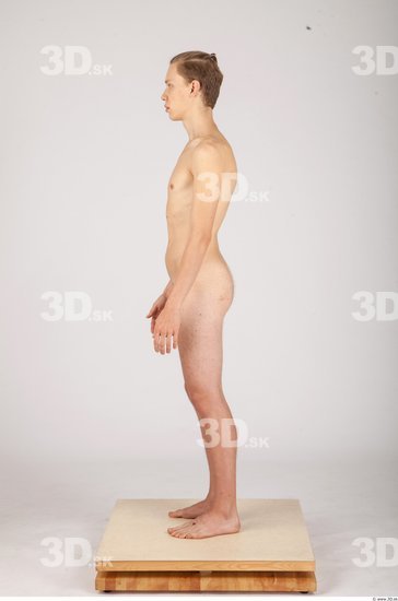 Whole Body Man Animation references Nude Casual Slim Studio photo references