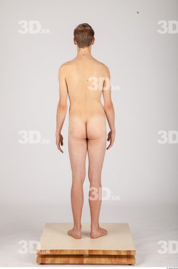 Whole Body Man Animation references Nude Casual Slim Studio photo references