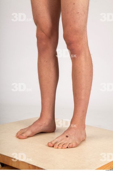 Calf Whole Body Man Nude Casual Slim Studio photo references