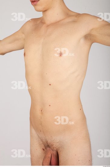 Upper Body Whole Body Man Nude Casual Slim Studio photo references